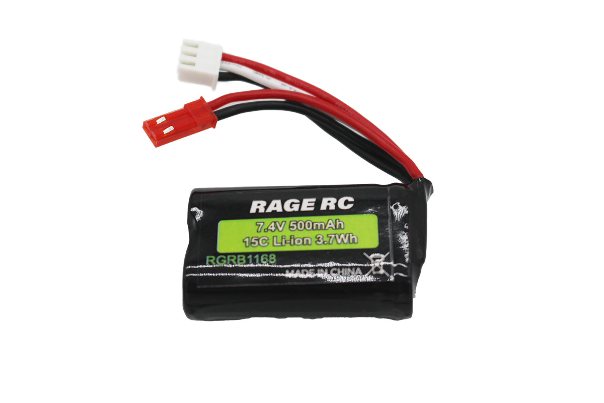 Rage R/C | 7.4v, 500mAh Li-ion Battery; LightWave | MPN: B1168