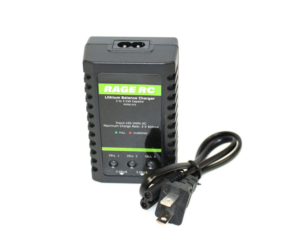 Rage R/C | 2-3S, 800mA, AC Balance Charger | MPN: B1242