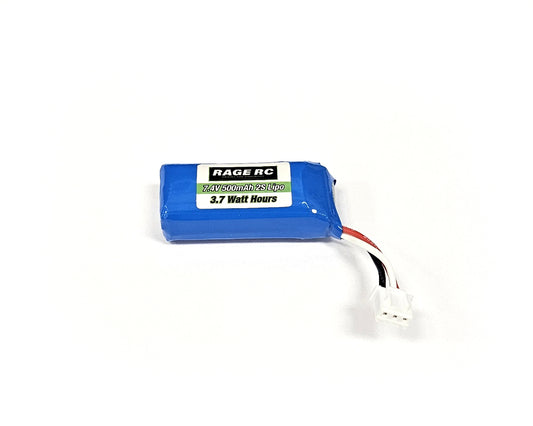 Rage R/C | 7.4V 500mAh LiPo Battery; Mini Trek | MPN: C2480