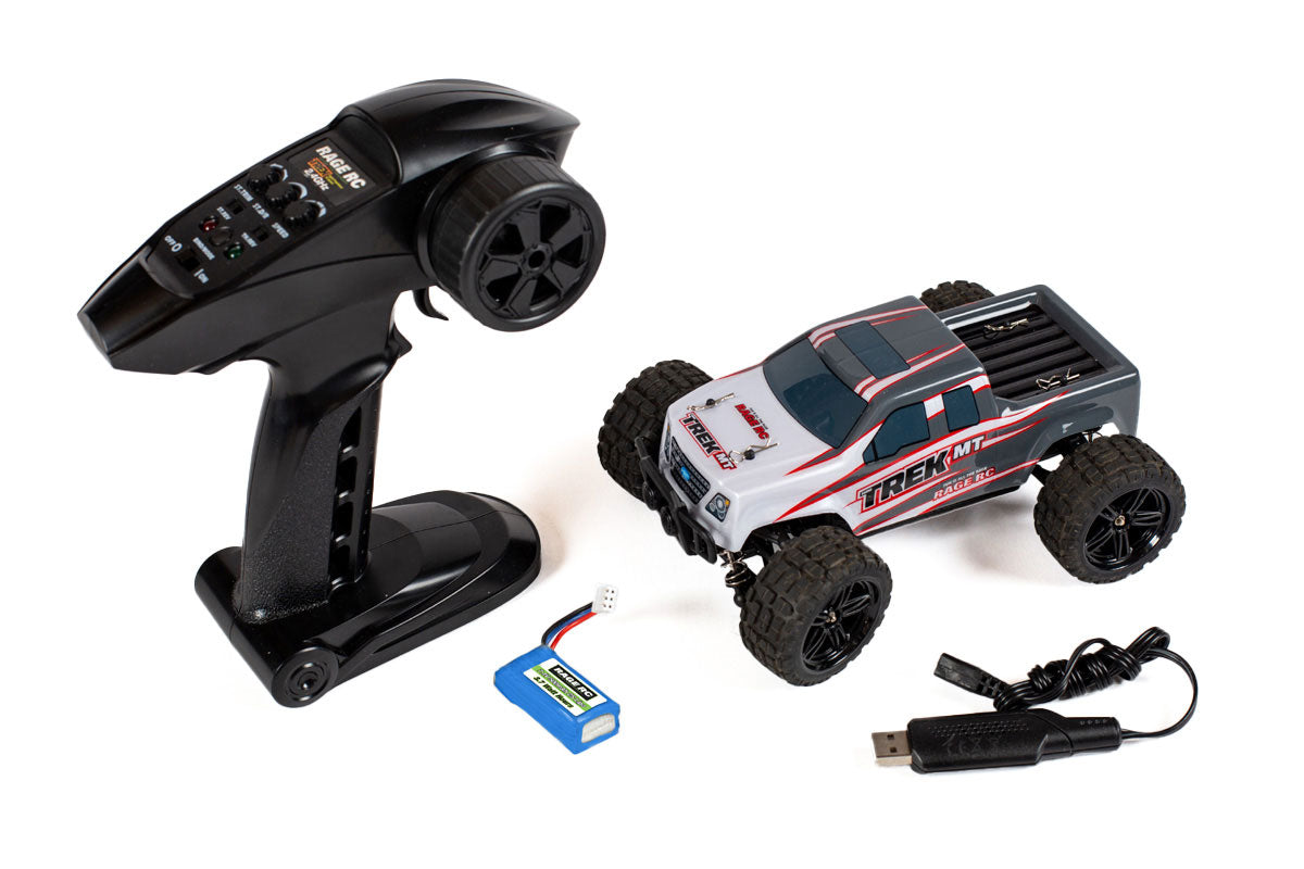 Rage R/C | Mini Trek MT 1/24 RTR Monster Truck - Gray | MPN: C2500