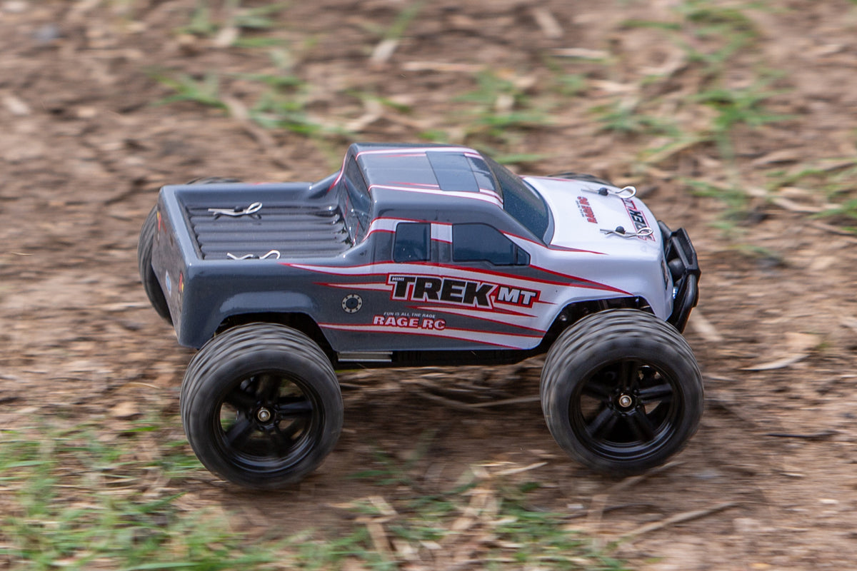 Rage R/C | Mini Trek MT 1/24 RTR Monster Truck - Gray | MPN: C2500