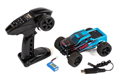 Rage R/C | Mini Trek MT 1/24 RTR Monster Truck - Black/Blue | MPN: C2501