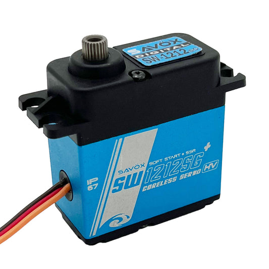 Savox | Waterproof High Torque, High Voltage Coreless Digital Servo | MPN: SW1212SGP