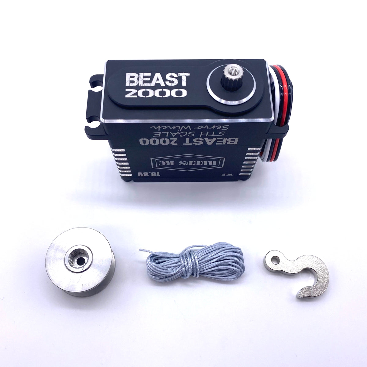 Reef's RC | Beast 2000 1/5th Scale Servo Winch w/Spool, Hook & Syn Line | MPN: REEFS117