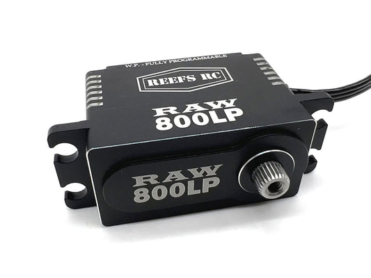 Reef's RC | RAW 800 LP Black Servo, Programmable | MPN: REEFS146