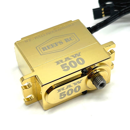 Reef's RC | RAW500 Servo, Brass Edition, Programmable | MPN: REEFS159