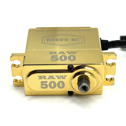 Reef's RC | RAW500 Servo, Brass Edition, Programmable | MPN: REEFS159