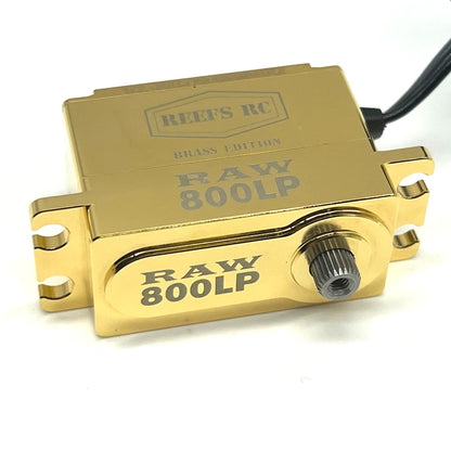 Reef's RC | RAW800LP Servo, Brass Edition, Programmable | MPN: REEFS160