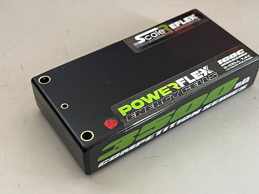 Scale Reflex | Shorty LiPo - 2S - 7.4 - 100C - 3500mAh - Green | MPN: 3500-GRN