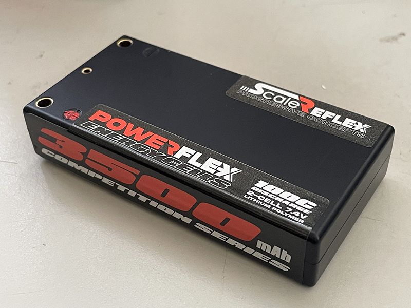 Scale Reflex | Shorty LiPo - 2S - 7.4 - 100C - 3500mAh - Red | MPN: 3500-RED