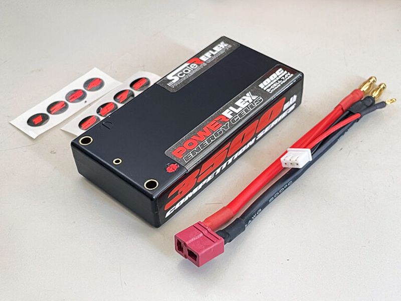 Scale Reflex | Shorty LiPo - 2S - 7.4 - 100C - 3500mAh - Red | MPN: 3500-RED
