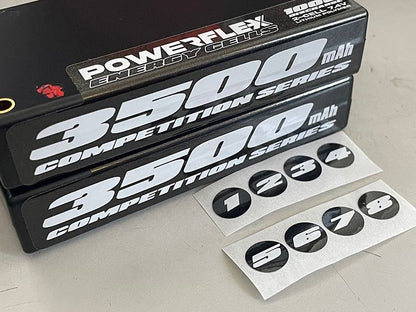 Scale Reflex | Shorty LiPo - 2S - 7.4 - 100C - 3500mAh - White | MPN: 3500-WHT