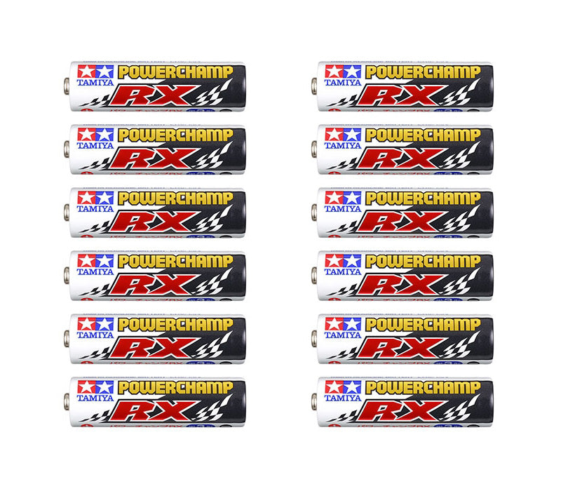 Tamiya | Powerchamp RX AA Alkaline Batteries (12 Pack) | MPN: 55120