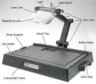 Tamiya | Work Station with Magnifying Lens | MPN: 74064