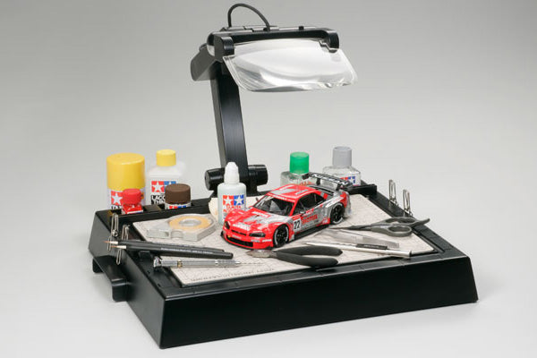 Tamiya | Work Station with Magnifying Lens | MPN: 74064
