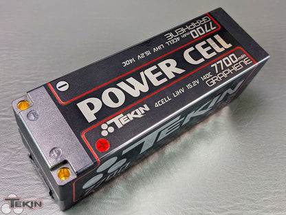 Tekin | 4S HV 7700mAh 140C Brick 5mm Bullets Graphene LiPo | MPN: TT1623