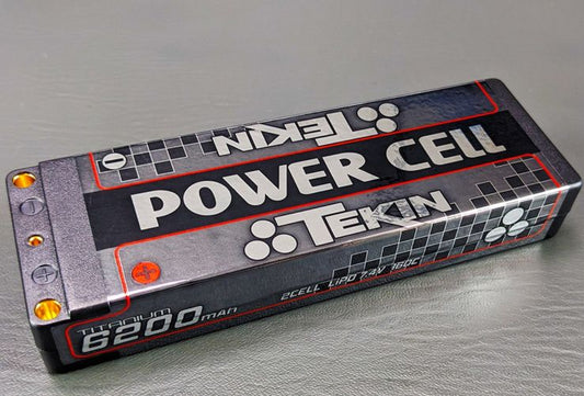Tekin | 2S 6200mAh 160C Stick LCG 5mm Bullets Titanium LiPo | MPN: TT1656