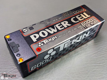 Tekin | 4S 6000mAh 140C Brick LCG 5mm Bullets Titanium LiPo | MPN: TT1660