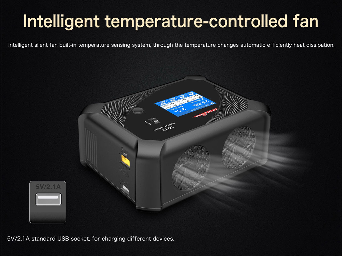 Ultra Power Technology | UP11 AC 240W / DC 540W 4-Port Multi-Chemistry AC/DC Charger | MPN: UP11