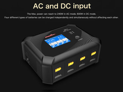 Ultra Power Technology | UP11 AC 240W / DC 540W 4-Port Multi-Chemistry AC/DC Charger | MPN: UP11
