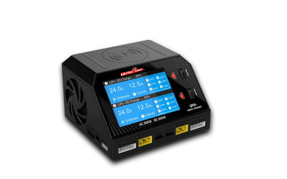 Ultra Power Technology | UP6+ AC 300W/DC 600W Dual Port Multi Chemistry AC/DC Charger | MPN: UP6PLUS