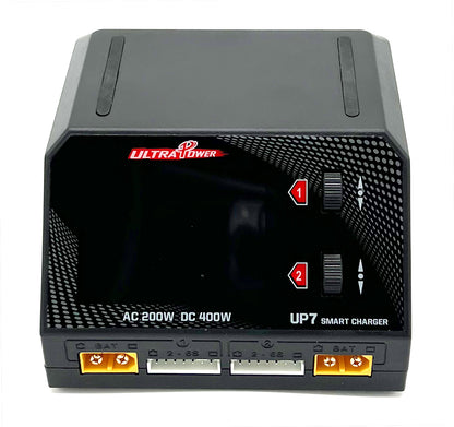 Ultra Power Technology | UP7 AC 200W / DC 400W Dual Port Multi Charger | MPN: UP7
